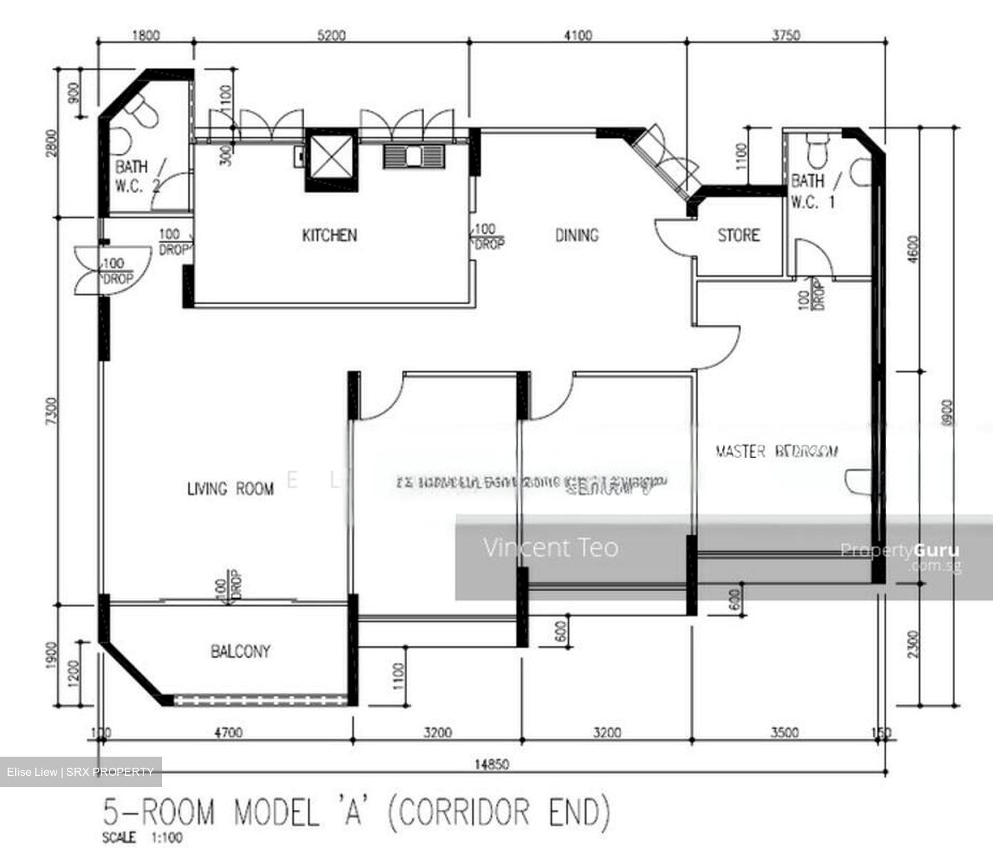 Blk 128 Geylang East Avenue 1 (Geylang), HDB 5 Rooms #500016181